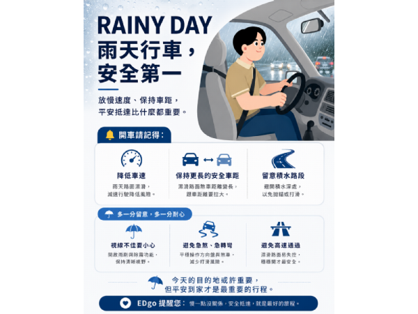 雨天行車安全指南｜掌握 6 大駕駛原則，讓每一趟旅程平安抵達